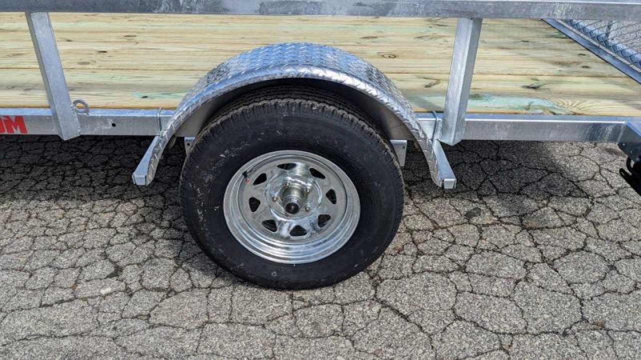 New 2027 Load Rite 6'8" x 12 ALL GALVANIZED Utility w/ Spring Assist Gate - 10" HIGH SIDES!