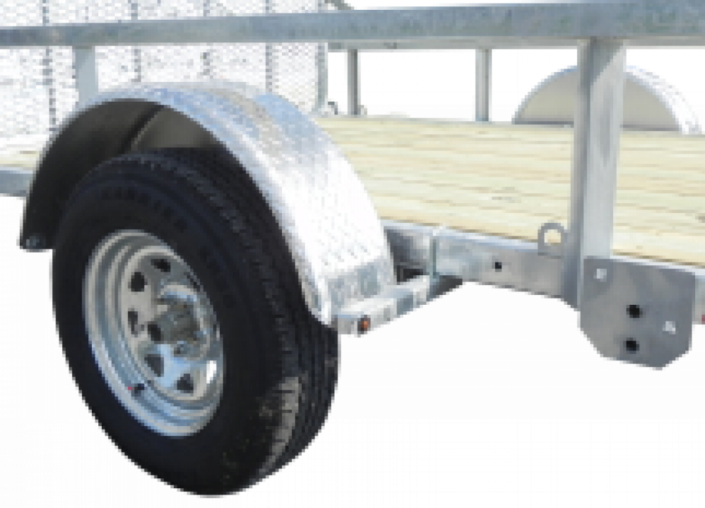 New 2027 Load Rite 6'8" x 12 ALL GALVANIZED Utility w/ Spring Assist Gate - 10" HIGH SIDES!