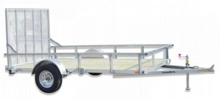 New 2027 Load Rite 6'8" x 12 ALL GALVANIZED Utility w/ Spring Assist Gate - 10" HIGH SIDES!