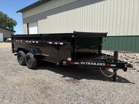 New 2027 16'x83  14k PJ Low Pro - 3' High Side Dump Trailer
