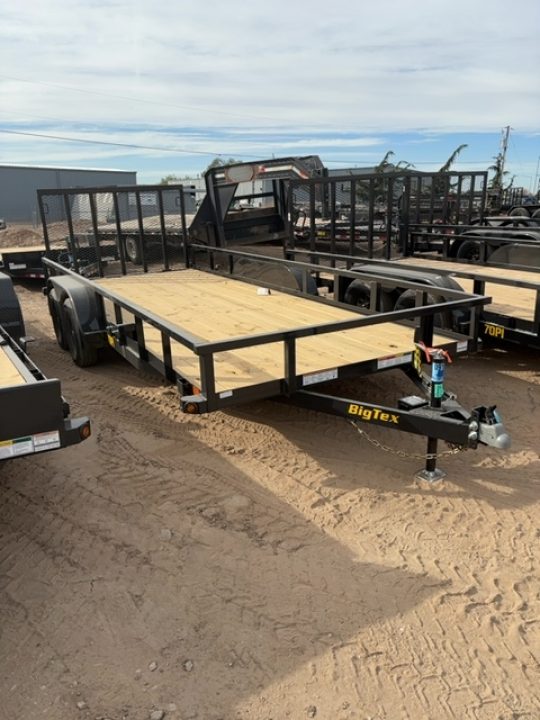 New 2027 Big Tex Trailers 7X18 TANDEM AXLE PIPE TOP UTILITY TRAILER 7K W/RAMP GATE