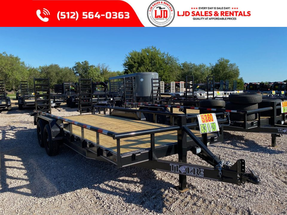 New 2026 Tiger Trailers - Heavy Duty - 83 X 20 Equipment Trailer