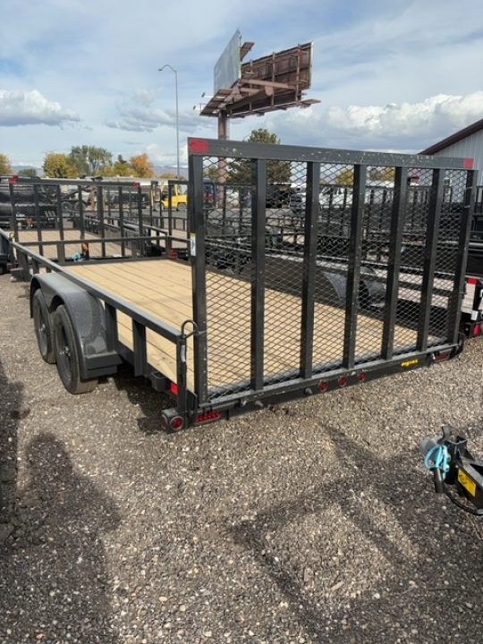 New 2027 Big Tex Trailers 7X16 TANDEM AXLE PIPE TOP UTILITY TRAILER 7K W/RAMP GATE