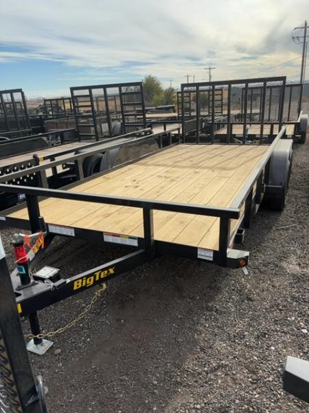 New 2027 Big Tex Trailers 7X16 TANDEM AXLE PIPE TOP UTILITY TRAILER 7K W/RAMP GATE
