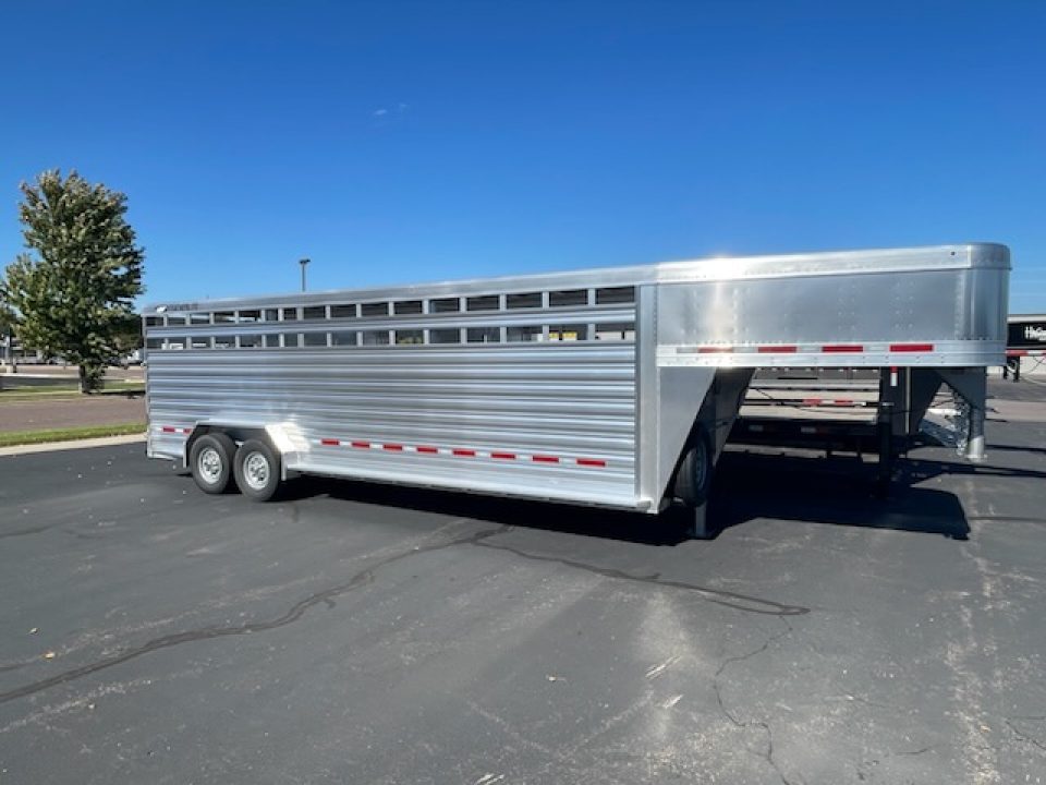 New 2027 Featherlite Trailers model 8127 7x24 Stock Trailer