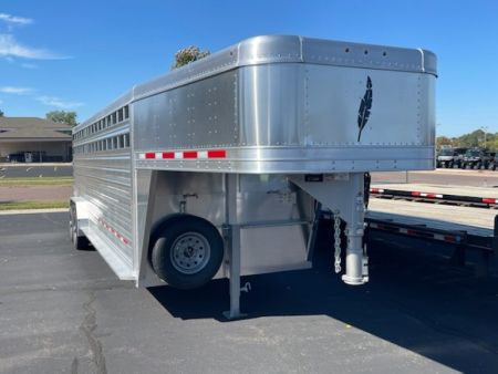 New 2027 Featherlite Trailers model 8127 7x24 Stock Trailer