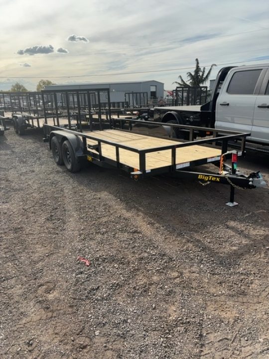 New 2027 Big Tex Trailers 7X16 TANDEM AXLE PIPE TOP UTILITY TRAILER 7K W/RAMP GATE
