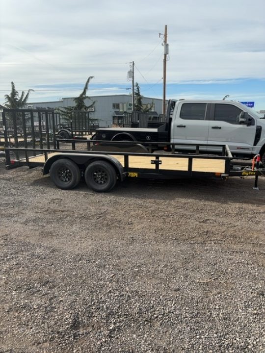 New 2027 Big Tex Trailers 7X16 TANDEM AXLE PIPE TOP UTILITY TRAILER 7K W/RAMP GATE