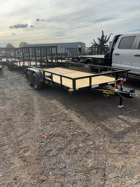 New 2027 Big Tex Trailers 7X16 TANDEM AXLE PIPE TOP UTILITY TRAILER 7K W/RAMP GATE