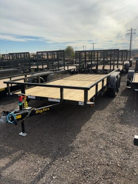 New 2027 Big Tex Trailers 7X16 TANDEM AXLE PIPE TOP UTILITY TRAILER 7K W/RAMP GATE