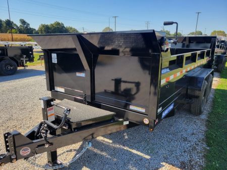 New 2027 Sure-Trac 7x14 HD Low Profile Scissor 14k Dump Trailer