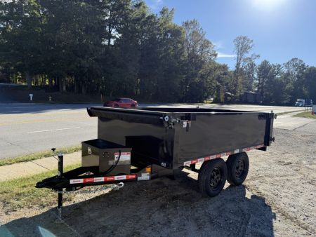 New 2027 U-Dump 6X10 7K DECK OVER DUMP / 6X10 / 2-3500# ELECTRIC BRAKE AXLES / BARN DOOR GATES / TARP / BLACK POWDERCOAT FINISH