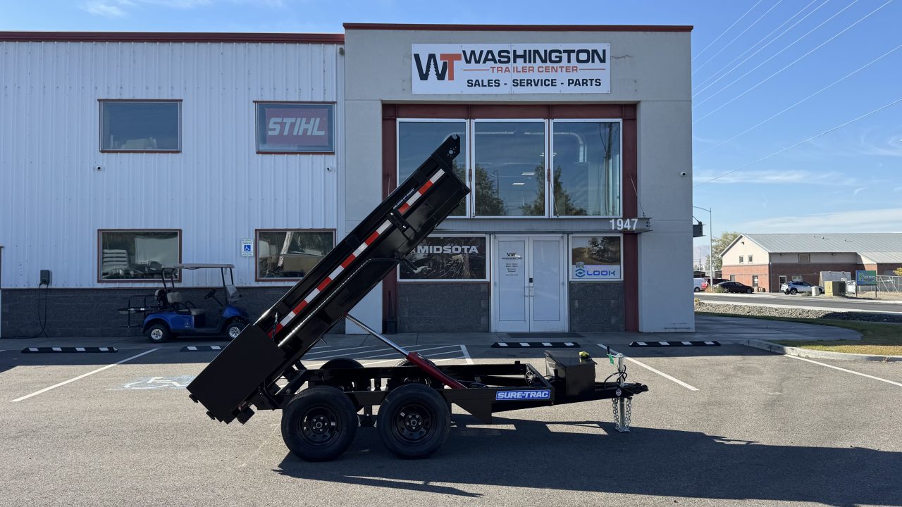 New 2027 Sure-Trac 5 x 10 Single Ram Homeowner Dump 7k Dump Trailer