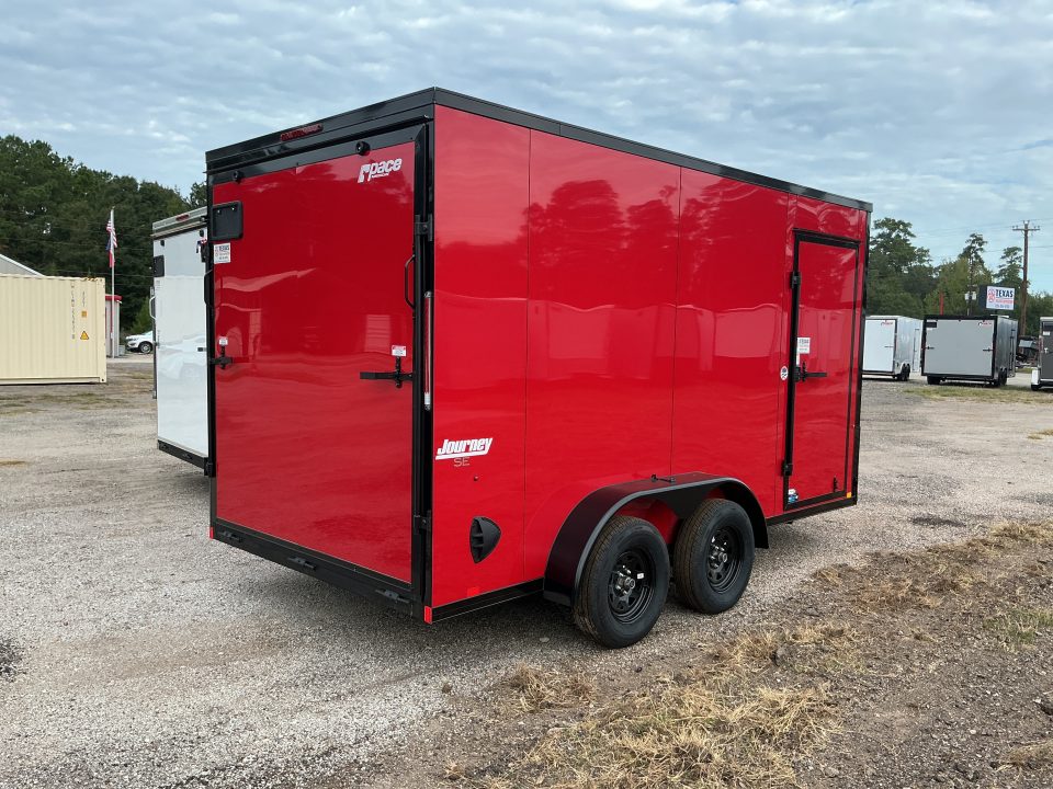 New 7 x 14 Journey SE Flat Top Sloped V-Nose 7K STANDARD INTERIOR HEIGHT IS 7'0"