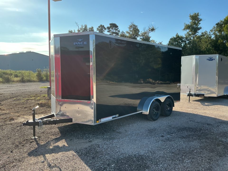 New 7 x 16 Outback DLX Flat TOP V-Nose 7K STANDARD INTERIOR HEIGHT IS 7'0"
