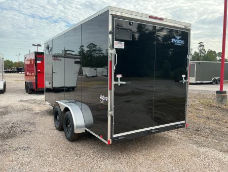 New 7 x 16 Outback DLX Flat TOP V-Nose 7K STANDARD INTERIOR HEIGHT IS 7'0"