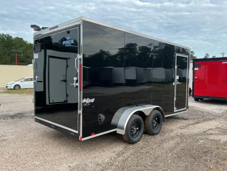 New 7 x 16 Outback DLX Flat TOP V-Nose 7K STANDARD INTERIOR HEIGHT IS 7'0"