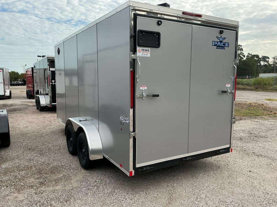 New 7 x 16 Outback DLX Flat TOP V-Nose 7K STANDARD INTERIOR HEIGHT IS 7'0"