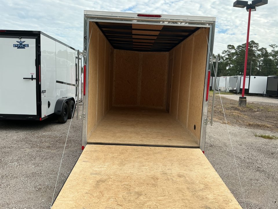 New 7 x 16 Outback DLX Flat TOP V-Nose 7K STANDARD INTERIOR HEIGHT IS 7'0"