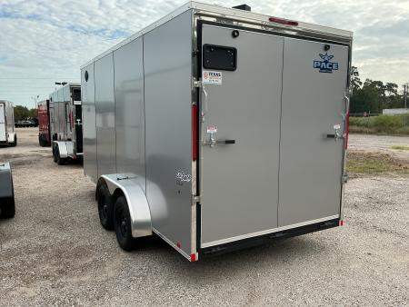 New 7 x 16 Outback DLX Flat TOP V-Nose 7K STANDARD INTERIOR HEIGHT IS 7'0"