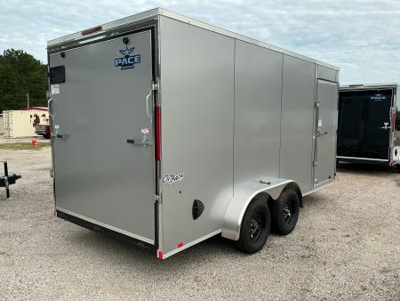 New 7 x 16 Outback DLX Flat TOP V-Nose 7K STANDARD INTERIOR HEIGHT IS 7'0"