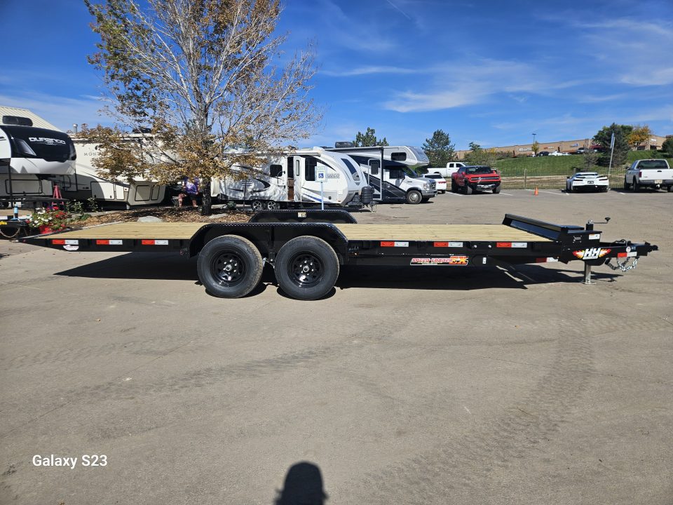 New 2027 H&H Trailers H-EX 7x20-100 Flatbed Trailer