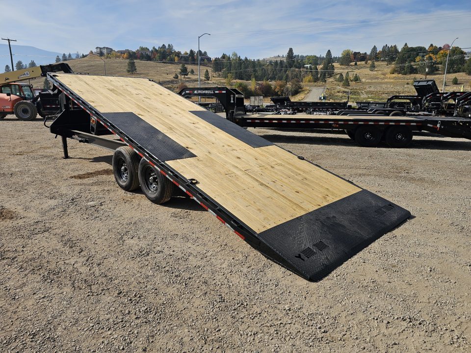 New 2027 Iron Bull 24' 14K Gooseneck Deckover Tilt Trailer