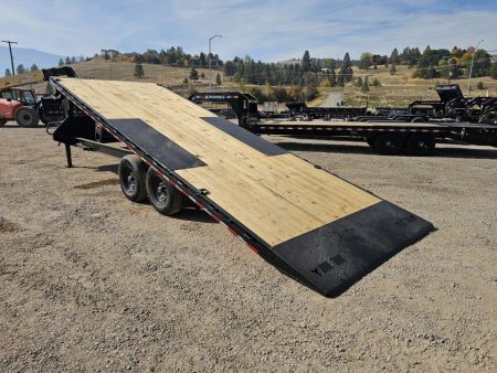 New 2027 Iron Bull 24' 14K Gooseneck Deckover Tilt Trailer
