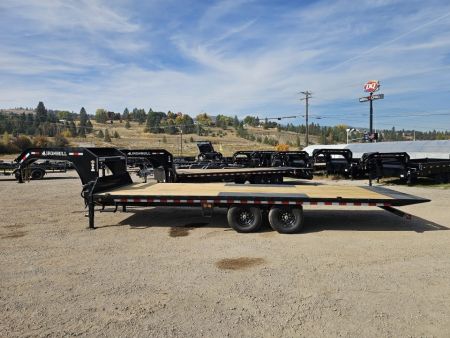 New 2027 Iron Bull 24' 14K Gooseneck Deckover Tilt Trailer
