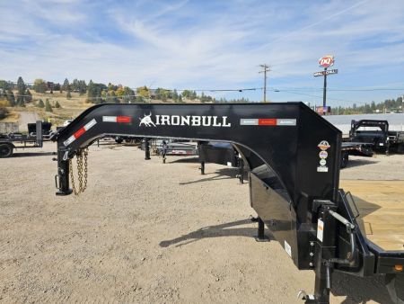 New 2027 Iron Bull 24' 14K Gooseneck Deckover Tilt Trailer