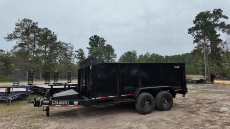 New 2027 Caliber Trailer Mfg 7x14 TA Dump Trailer