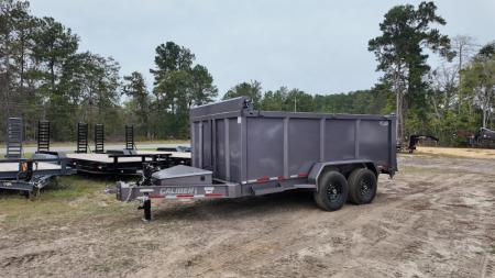New 2027 Caliber Trailer Mfg 7x14 TA Dump Trailer