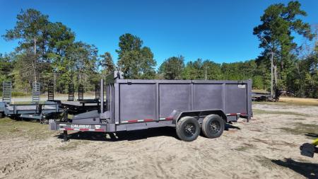 New 2027 Caliber Trailer Mfg 7x16 TA Dump Trailer