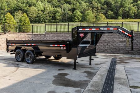 New PJ Trailers 16' Gooseneck Dump (DL)