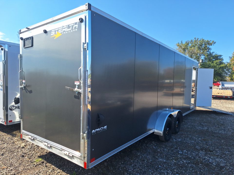 New 7X29 Stealth Trailers 4 place Snowmobile Trailer Aluminum