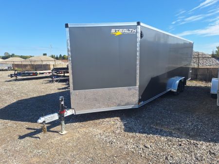 New 7X29 Stealth Trailers 4 place Snowmobile Trailer Aluminum