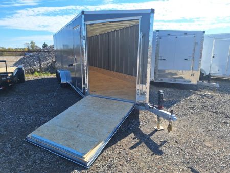 New 7X29 Stealth Trailers 4 place Snowmobile Trailer Aluminum