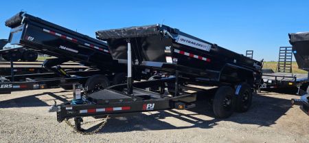 New 2027 PJ Trailers 83  x 14' Telescopic (DT1) Dump Trailer