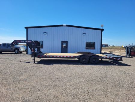 New 2027 Buckshot 102 x26' Gooseneck Equip/Car Trailer W/8K Axles