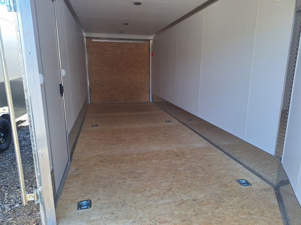 New 7X23 Stealth Trailers 3 place Snowmobile Trailer Aluminum PREMIUM