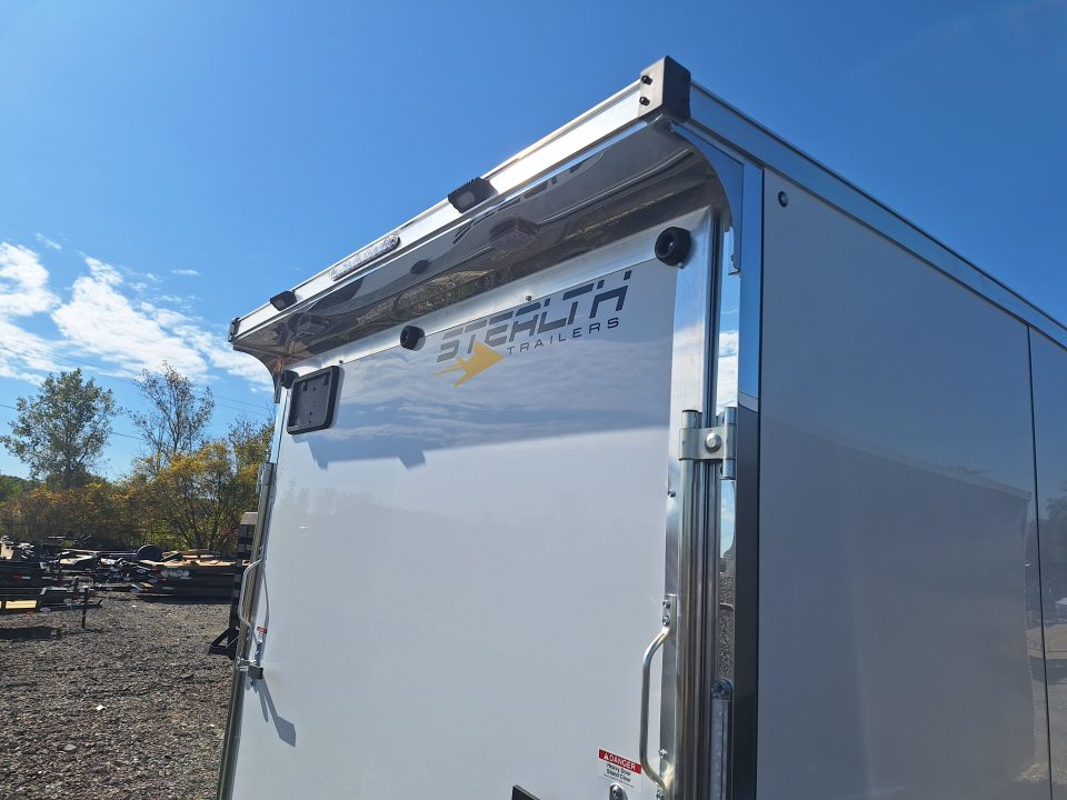 New 7X23 Stealth Trailers 3 place Snowmobile Trailer Aluminum PREMIUM