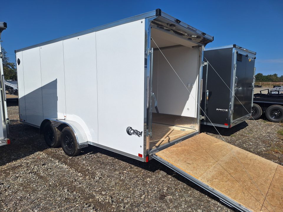 New 7X23 Stealth Trailers 3 place Snowmobile Trailer Aluminum PREMIUM