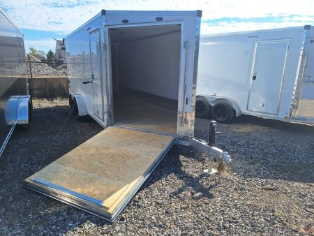 New 7X23 Stealth Trailers 3 place Snowmobile Trailer Aluminum PREMIUM