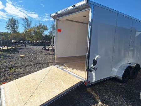 New 7X23 Stealth Trailers 3 place Snowmobile Trailer Aluminum PREMIUM