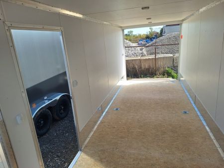 New 7X23 Stealth Trailers 3 place Snowmobile Trailer Aluminum PREMIUM