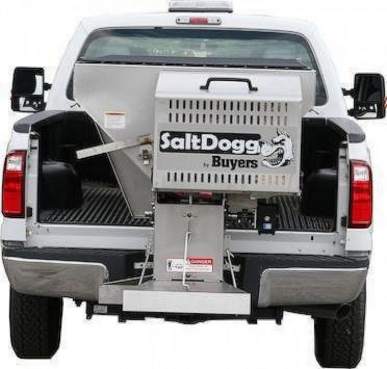 New NEW 2026 SALTDOGG (1400050SS) 2.0 Cu Yd (8') Stainless Steel GAS Salt Spreader