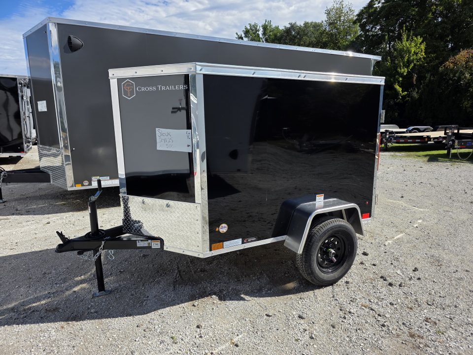 New 2027 Cross Trailers 4X6 4 X 6 SWING DOOR Cargo / Enclosed Trailer