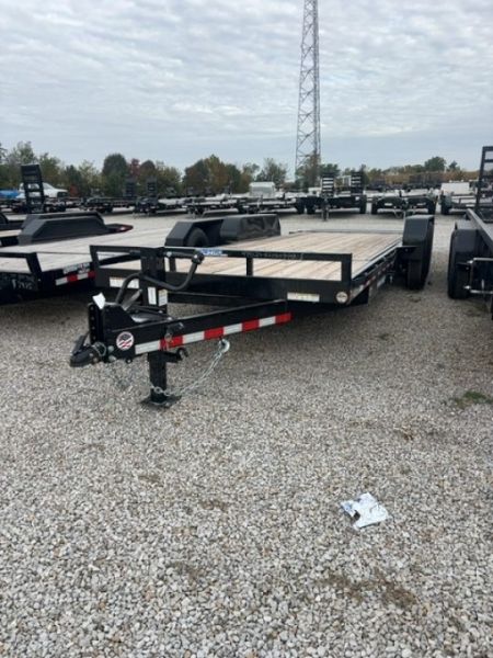 New 2026 Sure-Trac 7 x 20 (16+4) 14K Split Deck Tilt Trailer