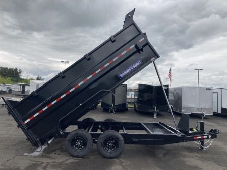 New 2027 Sure-Trac 7x14 Telescopic Dump 4FT Sides 14K GVWR