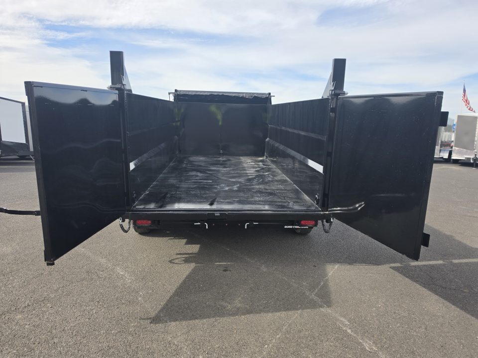 New 2027 Sure-Trac 7x14 HD Scissor Dump Trailer w/ 4' Sides 14K GVWR